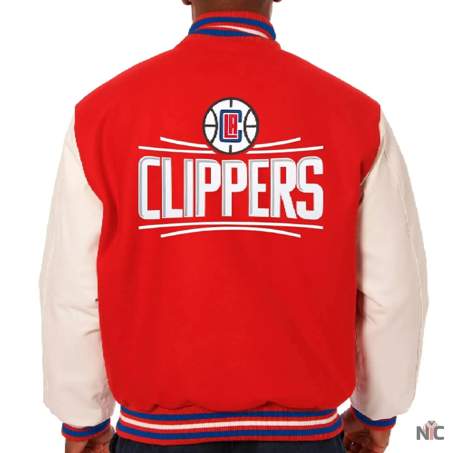 Los Angeles Clippers Wool & Leather Varsity Jacket