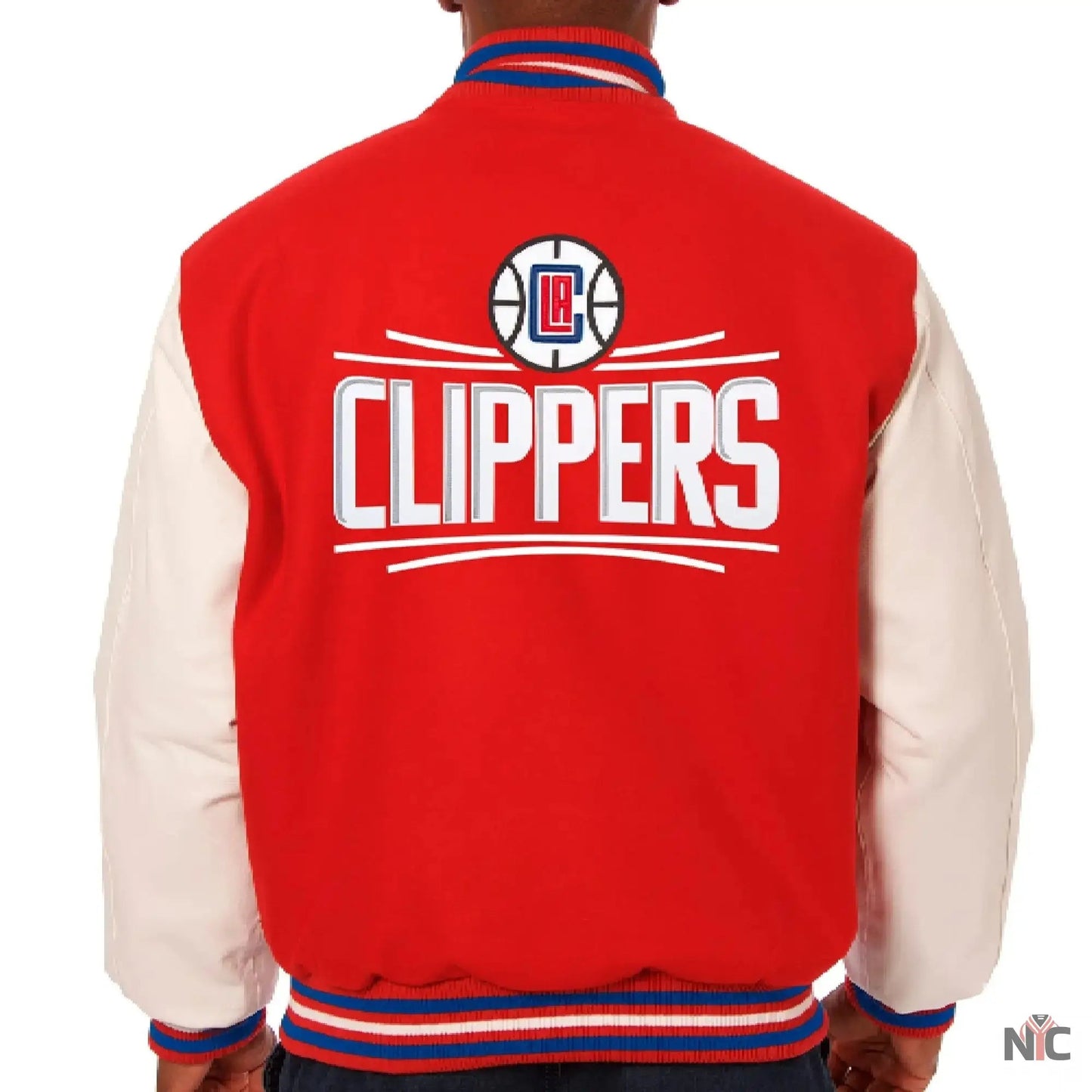 Los Angeles Clippers Wool & Leather Varsity Jacket