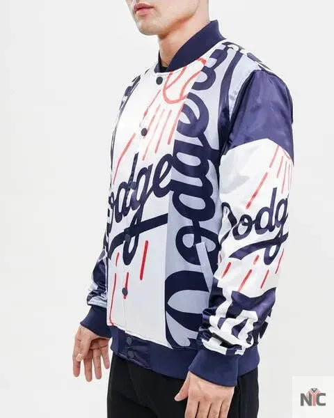 Los Angeles Dodgers Mashup Satin Varsity Jacket