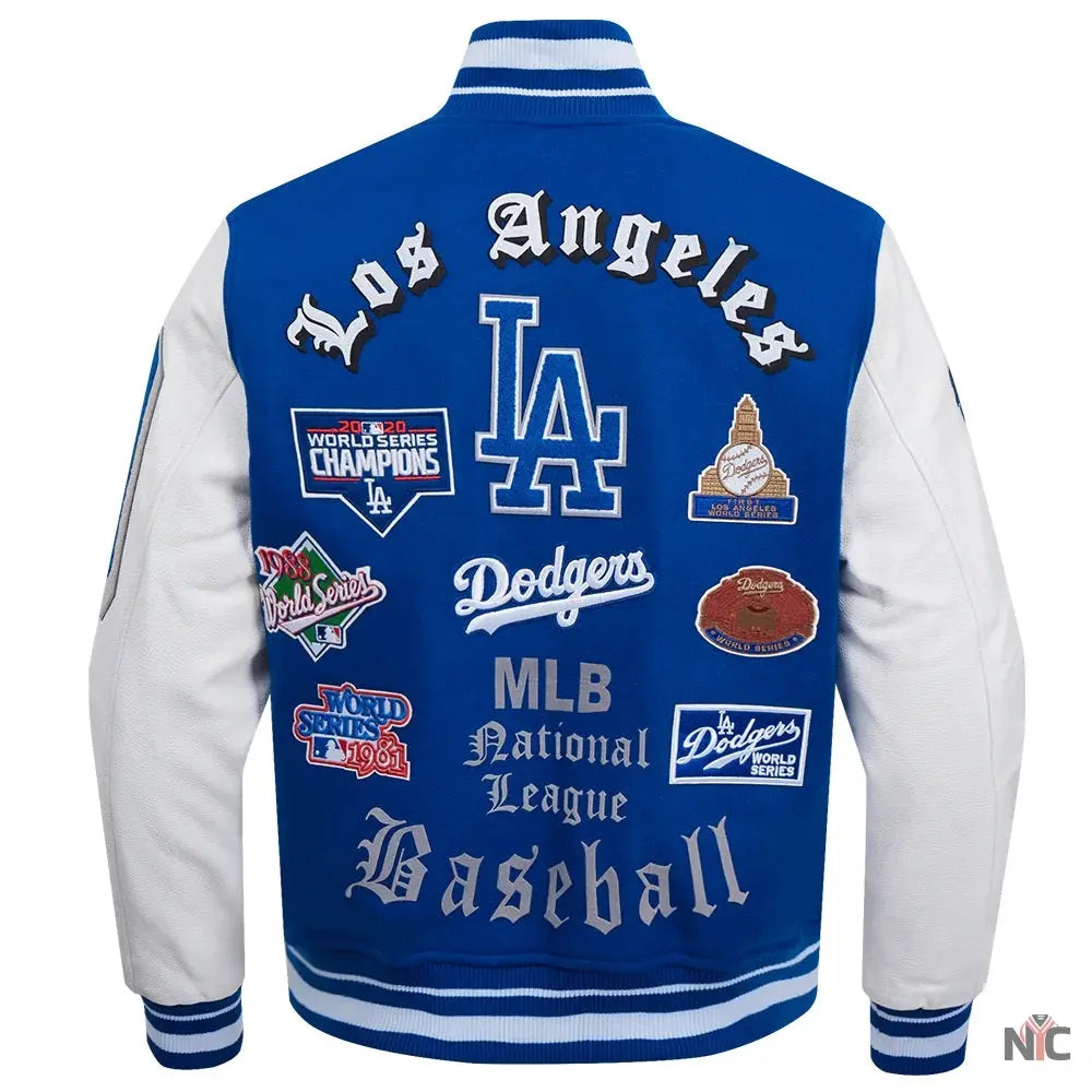 Los Angeles Dodgers Old English Varsity Jacket