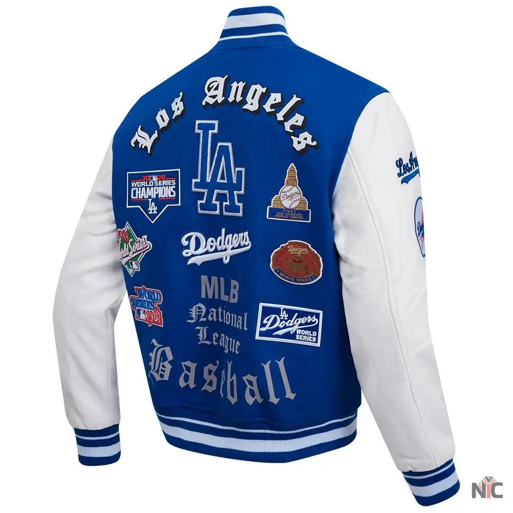 Los Angeles Dodgers Old English Varsity Jacket