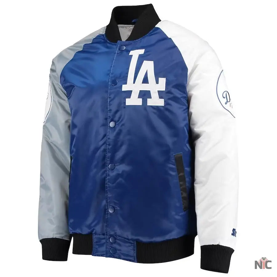Los Angeles Dodgers Tri-color Satin Varsity Jacket