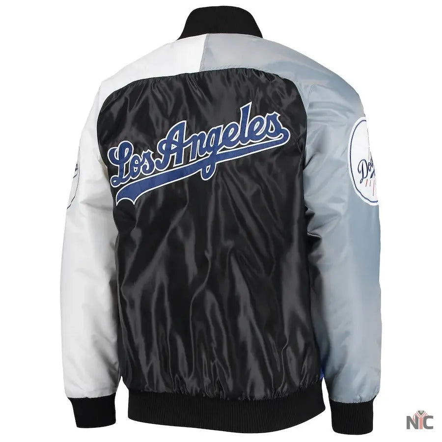 Los Angeles Dodgers Tri-color Satin Varsity Jacket