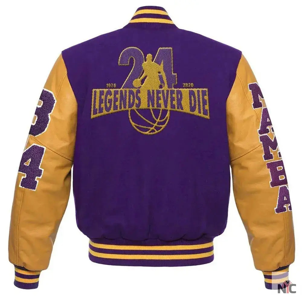 Los Angeles Lakers Kobe Bryant Mamba Letterman Jacket