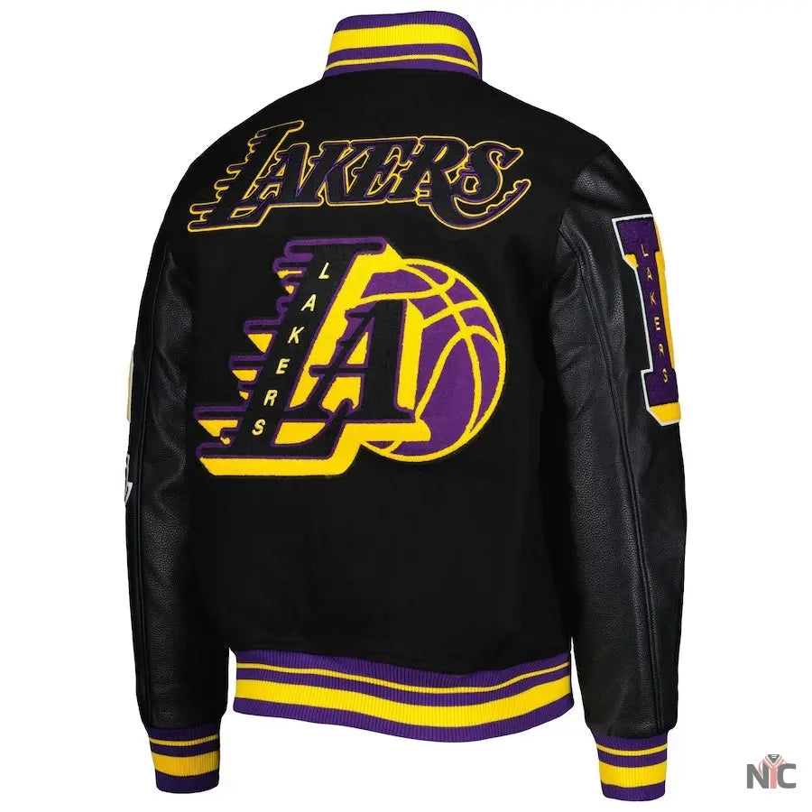 Los Angeles Lakers NBA Finals Champions Black Varsity Jacket