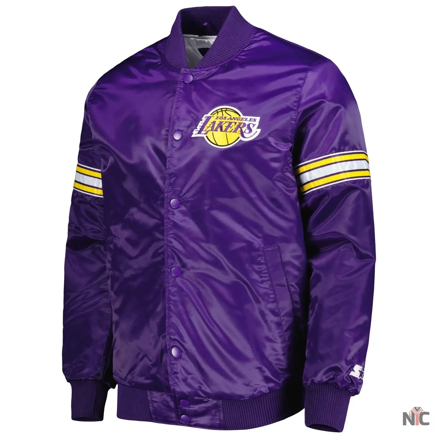 Los Angeles Lakers Pick & Roll Purple Varsity Jacket