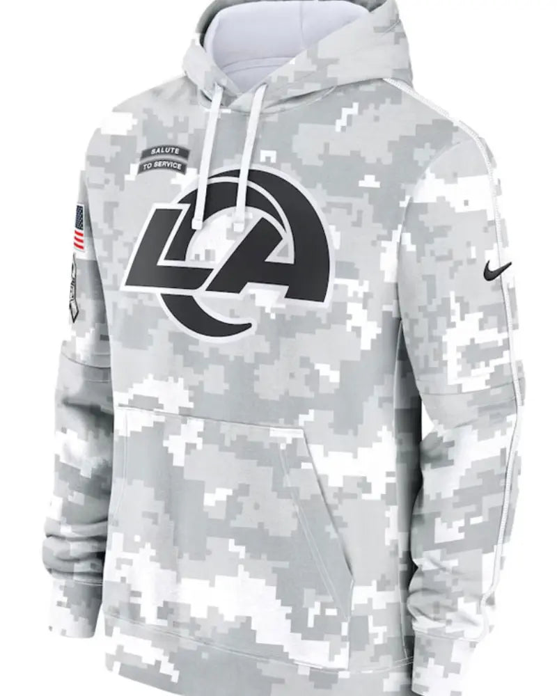 Los Angeles Rams Salute To Service Camo 2024 Hoodie