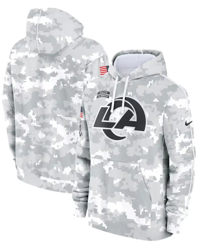 Los Angeles Rams Salute To Service Camo 2024 Hoodie
