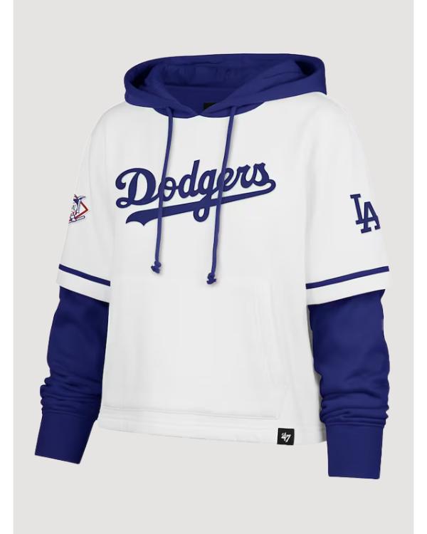 Los Angeles Dodgers ’47 White Trifecta Hoodie