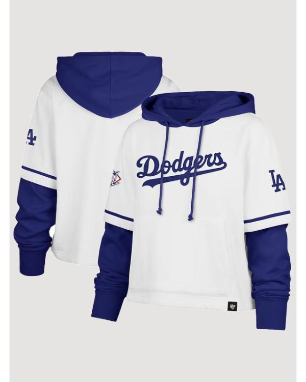 Los Angeles Dodgers ’47 White Trifecta Hoodie