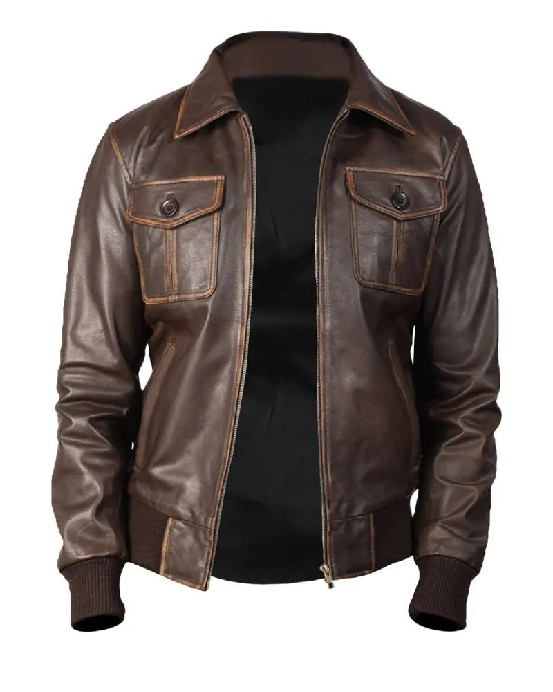 Luis Bomber Leather Jacket