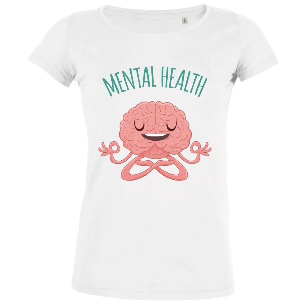 Brain Meditating Mental Health Women's Organic Tee
