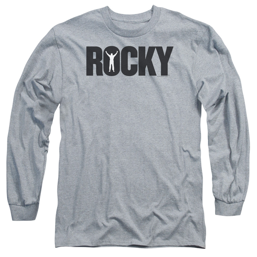 Rocky Logo Mens Long Sleeve Shirt Heather Officially Licensed