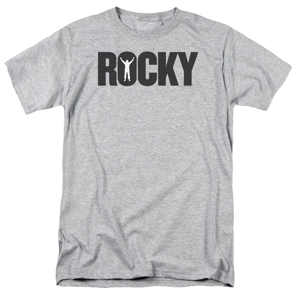 Rocky Logo Mens T Shirt Heather Officially Licensed