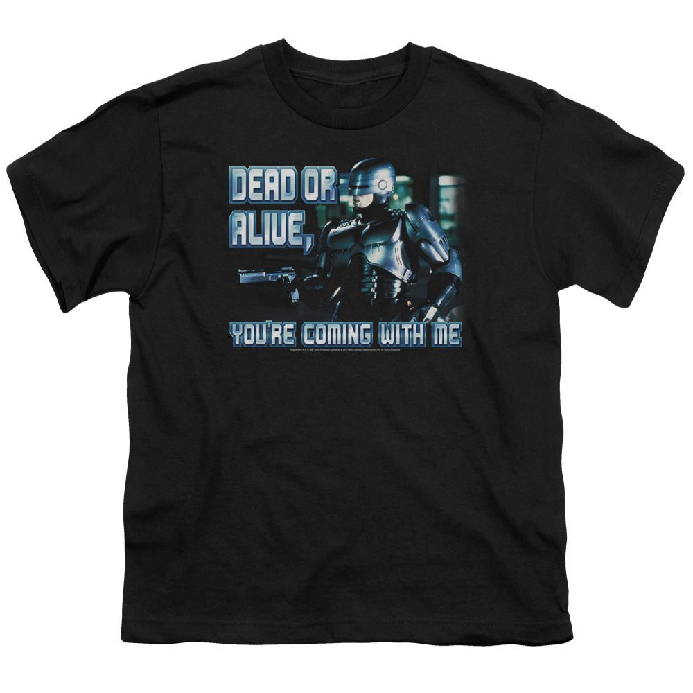 Robocop Dead Or Alive Kids Youth T Shirt Black Officially Licensed
