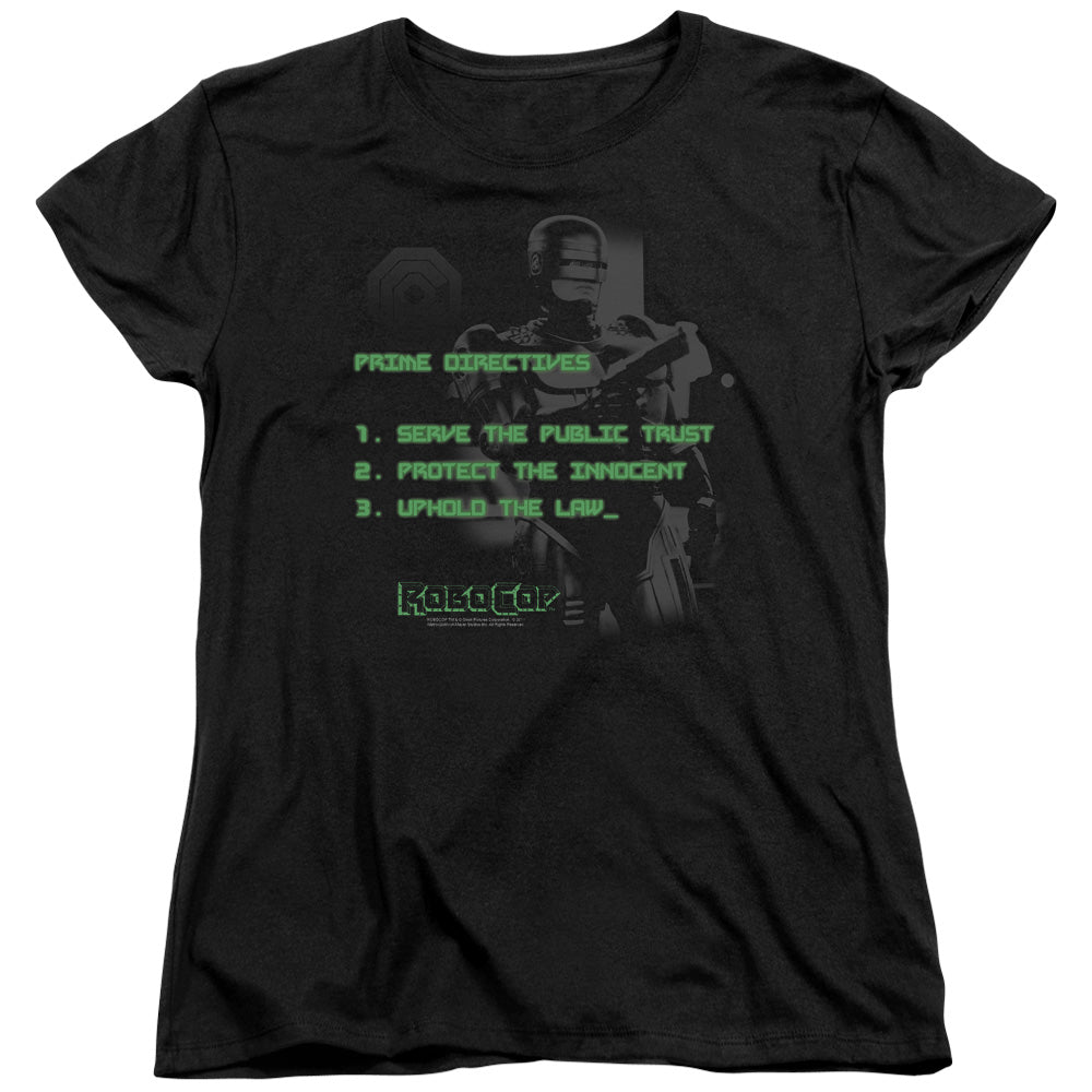 Robocop Prime Directives Womens T Shirt Black Officially Licensed