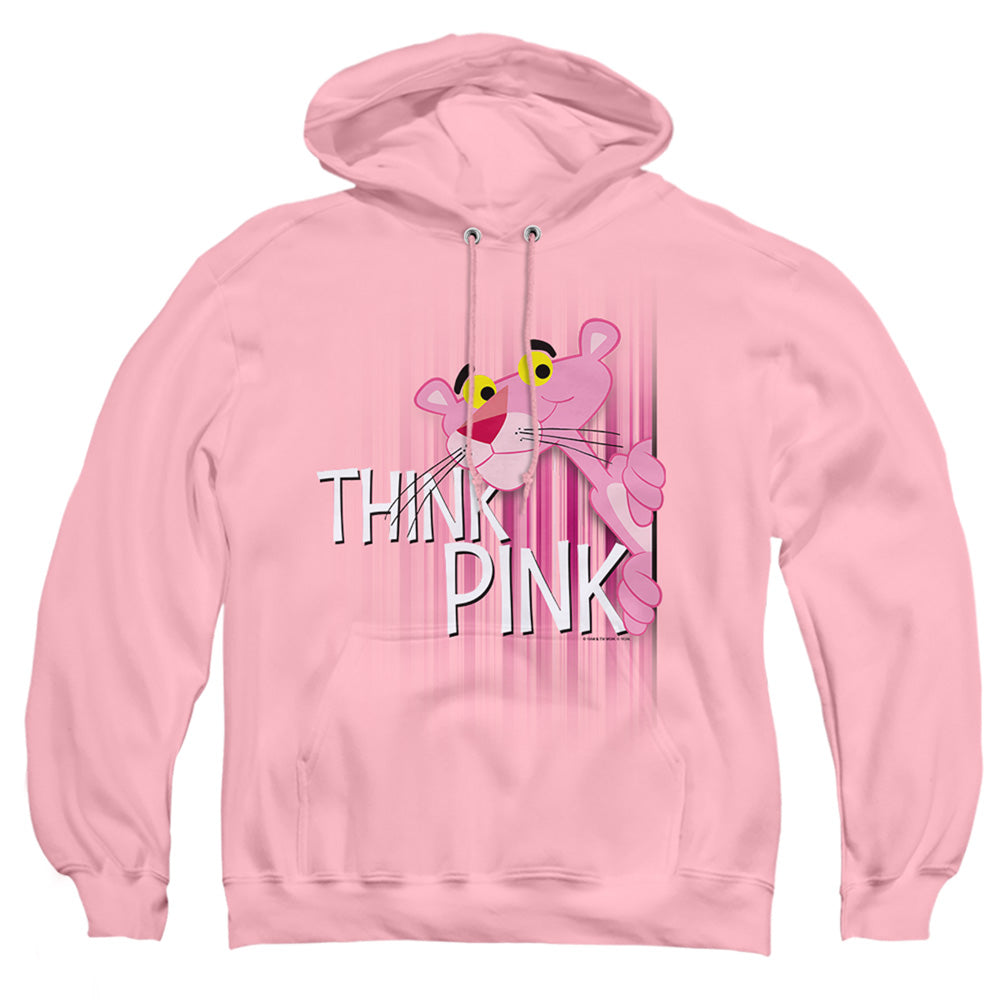 Pink Panther Think Pink Mens Hoodie Pink Officially Licensed