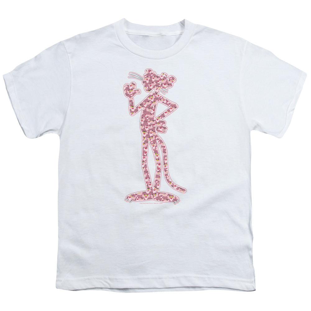 Pink Panther Heads Kids Youth T Shirt White Officially Licensed
