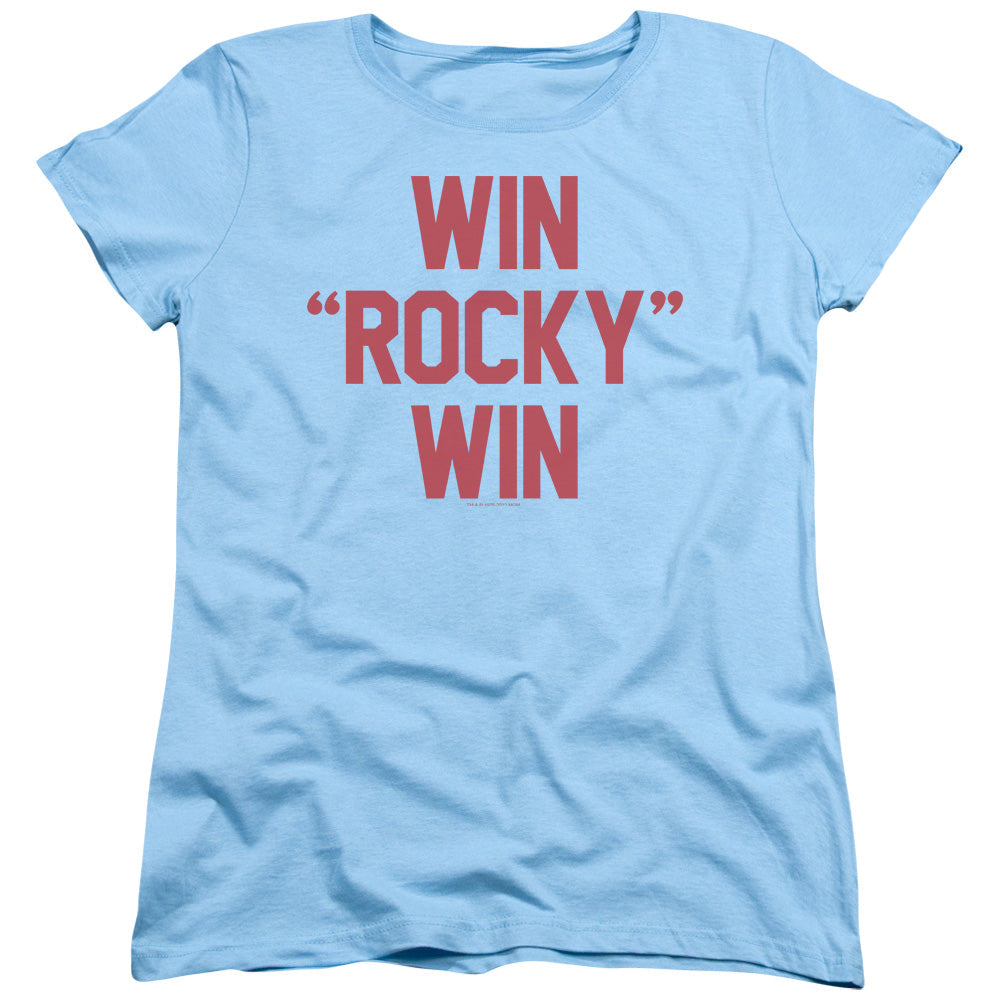 Rocky Win Rocky Win Womens T Shirt Light Blue Officially Licensed