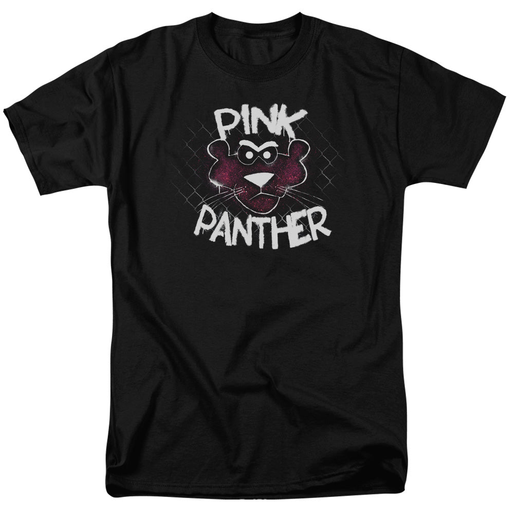 Mgm Pink Panther Spray Panther Mens T Shirt Black Officially Licensed