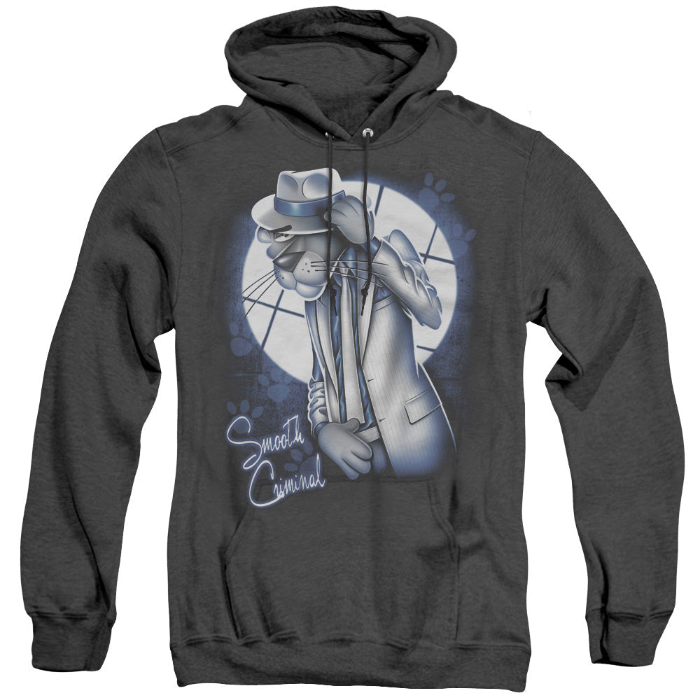 Pink Panther Ooth Criminal Heather Mens Hoodie Black Officially Licensed