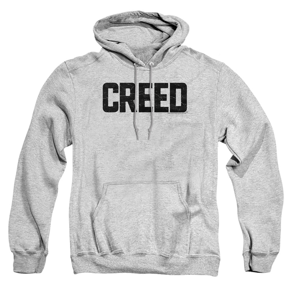 Creed Cracked Logo Mens Hoodie Athletic Heather Officially Licensed