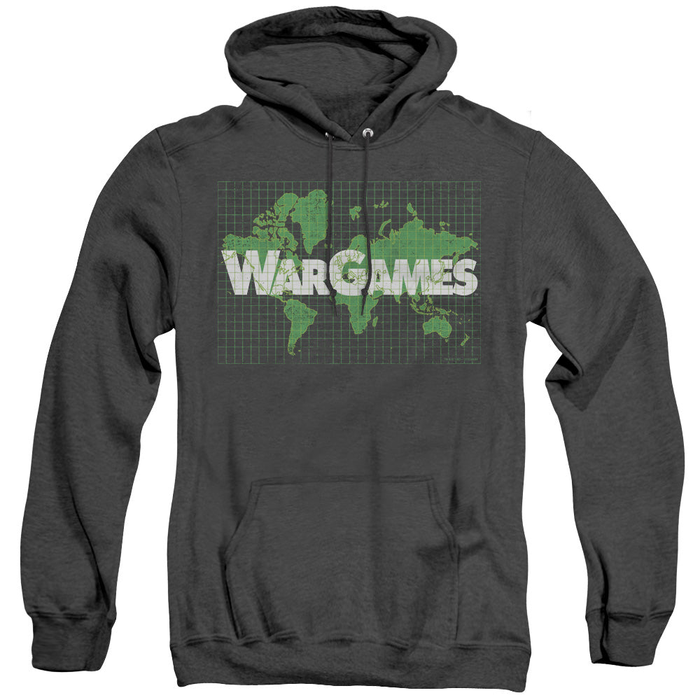 WarGames Game Board Heather Mens Hoodie Black Officially Licensed