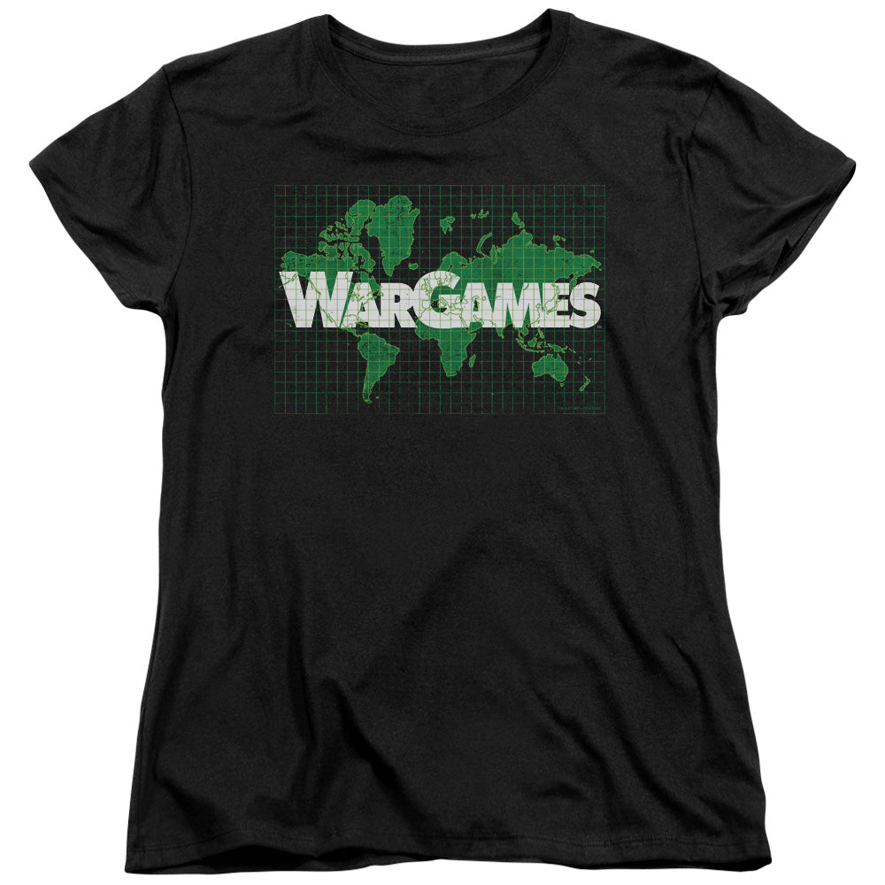 WarGames Game Board Womens T Shirt Black Officially Licensed