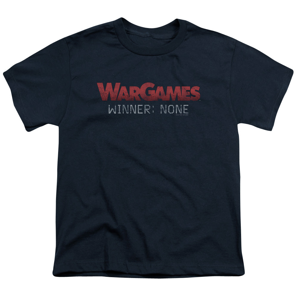 WarGames No Winners Kids Youth T Shirt Navy Blue Officially Licensed