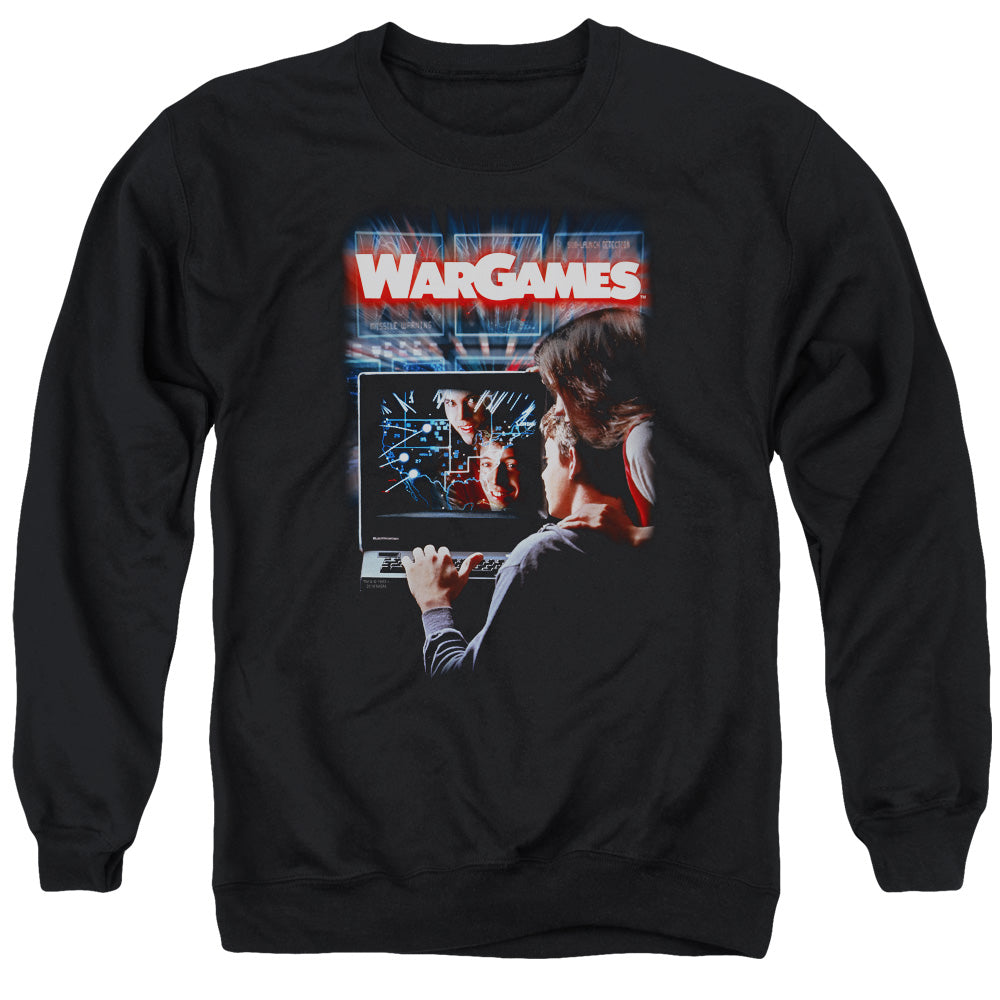 Wargames Poster Mens Crewneck Sweatshirt Black Officially Licensed