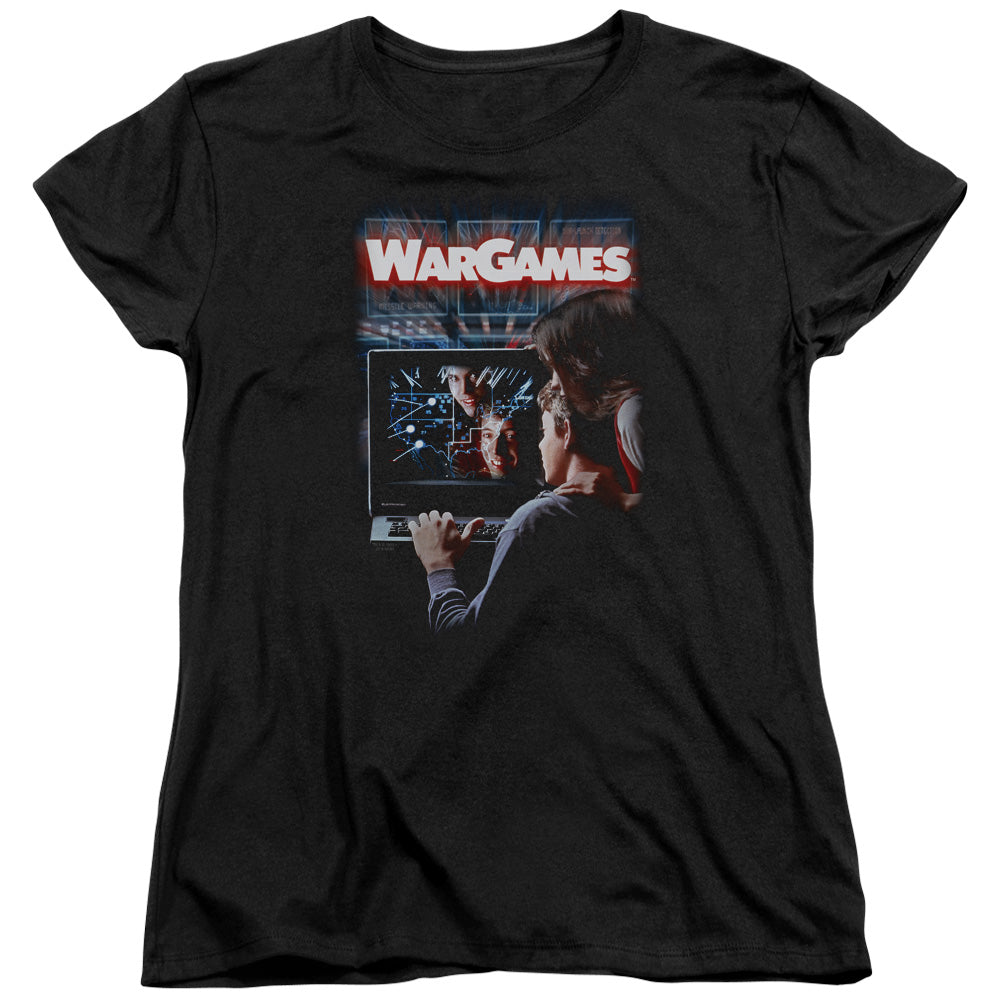 WarGames Poster Womens T Shirt Black Officially Licensed
