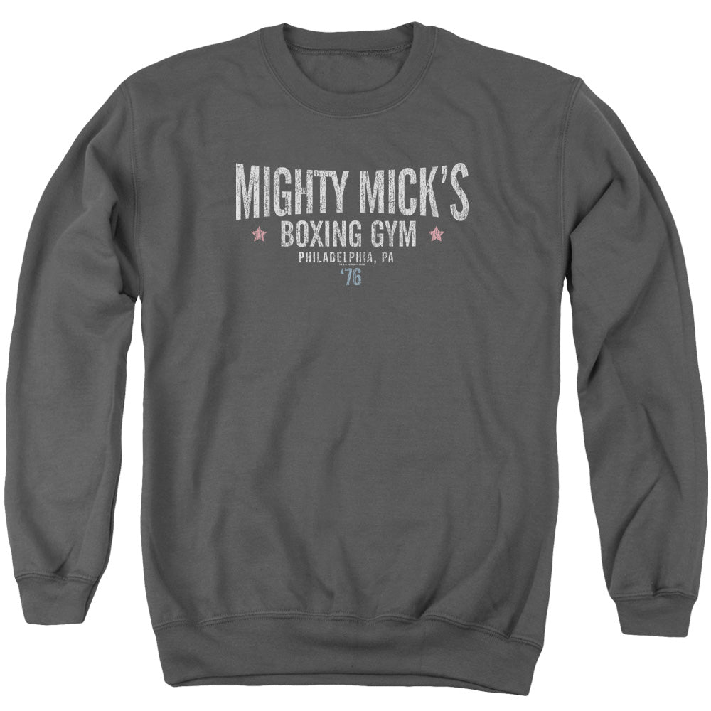 Rocky Mighty Micks Boxing Gym Mens Crewneck Sweatshirt Charcoal Officially Licensed