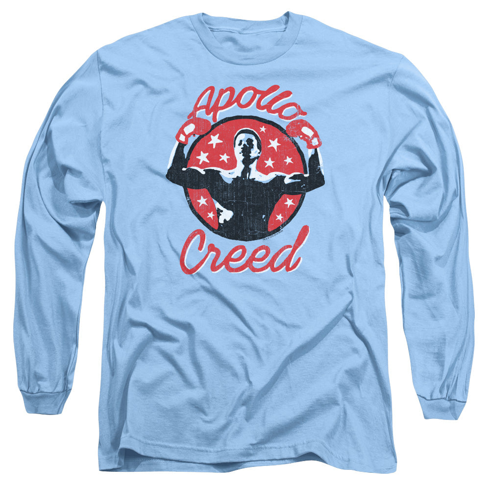 Rocky Apollo Star Mens Long Sleeve Shirt Carolina Blue Officially Licensed Officially Licensed
