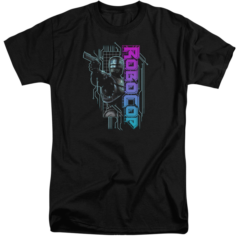 Robocop Robo Neon Mens Tall T Shirt Black Officially Licensed