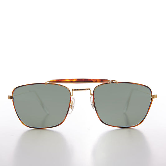 Small Metal Vintage Pilot Sunglasses - Milan