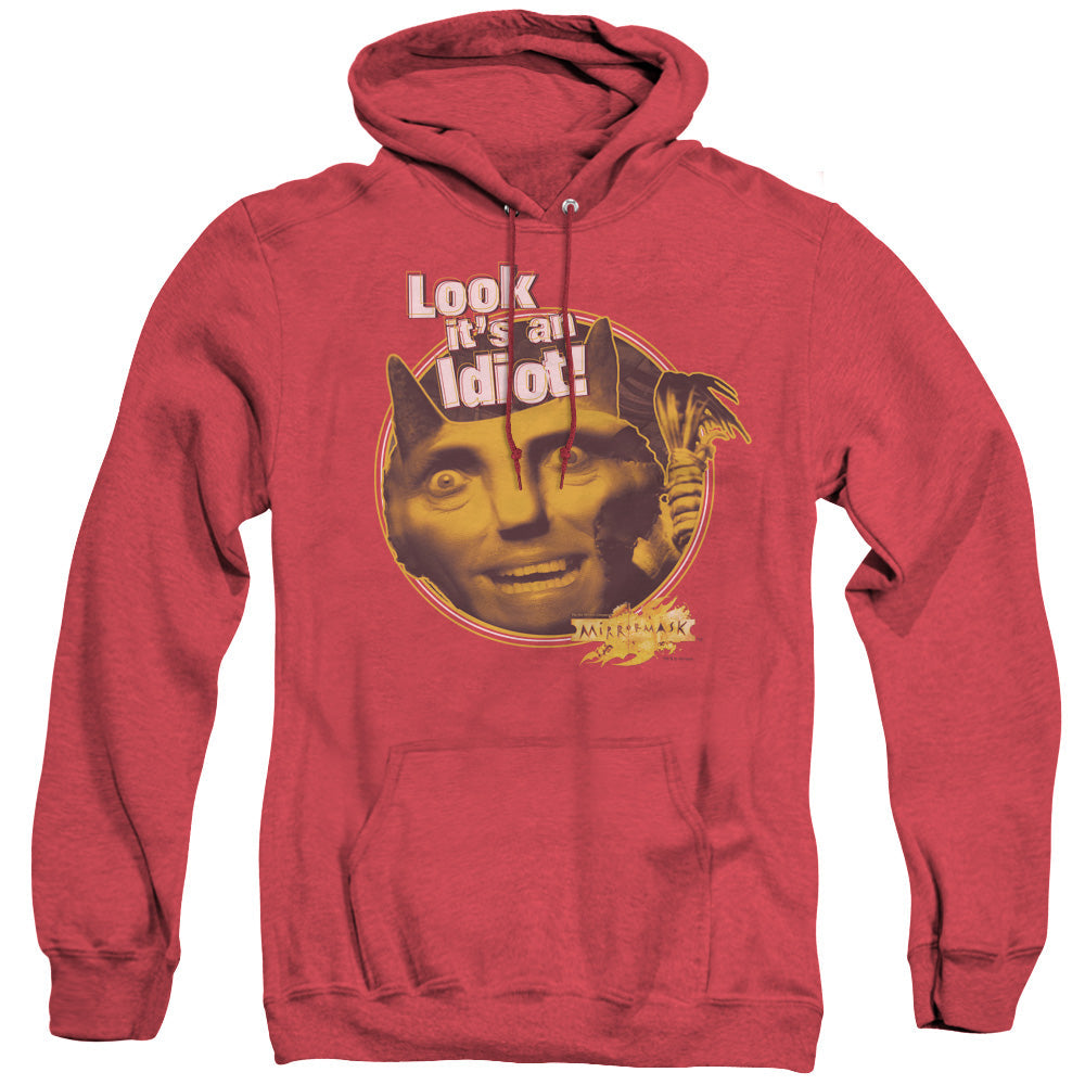 Mirrormask Riddle Me This Mens Heather Hoodie Red Officially Licensed