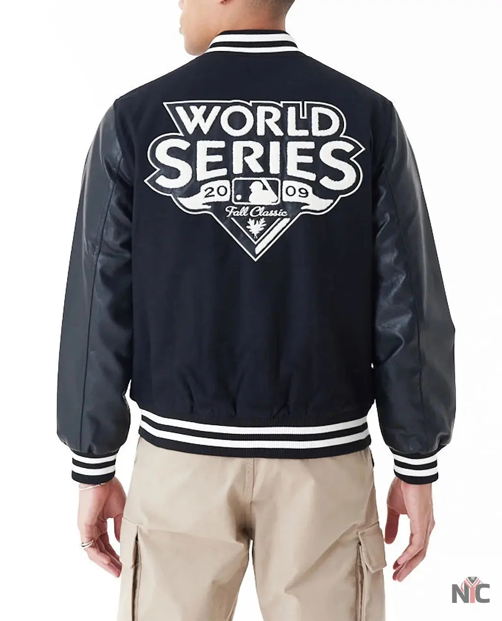 MLB New York Yankees World Series Black Varsity Jacket