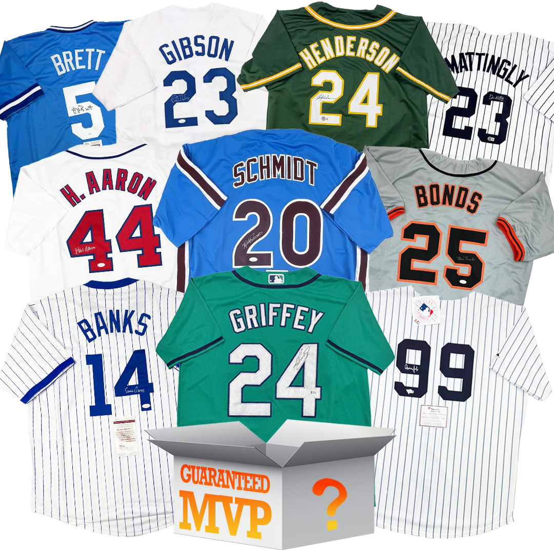 MVPs Autographed/Signed Baseball Jersey Mystery Box with PSA JSA or Beckett COA