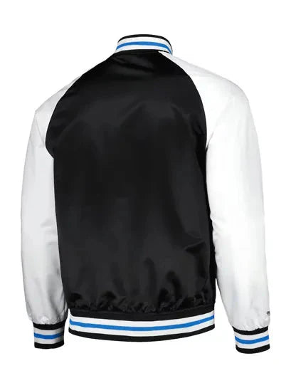 MLS Charlotte FC Black Satin Varsity Jacket