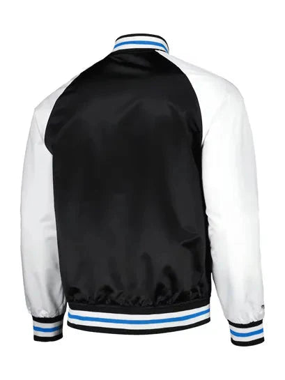 MLS Charlotte FC Black Satin Varsity Jacket