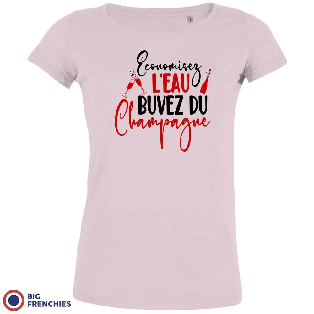 Economisez L'eau Buvez Du Champagne Women's Organic Cotton Tee