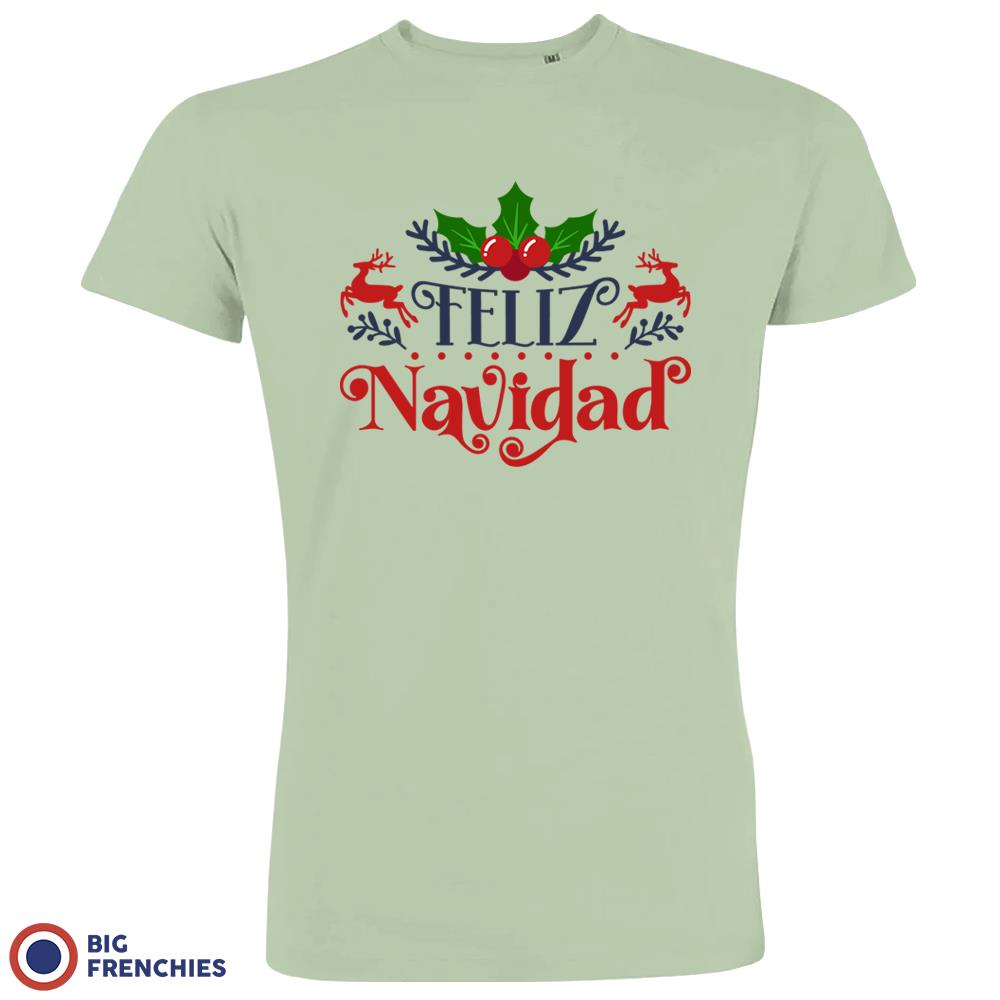 Feliz Navidad Christmas Men's Organic Cotton Tee