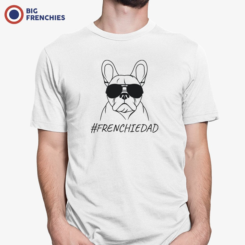 Frenchie Dad Dog With Glasses Men's Organic Cotton Tee