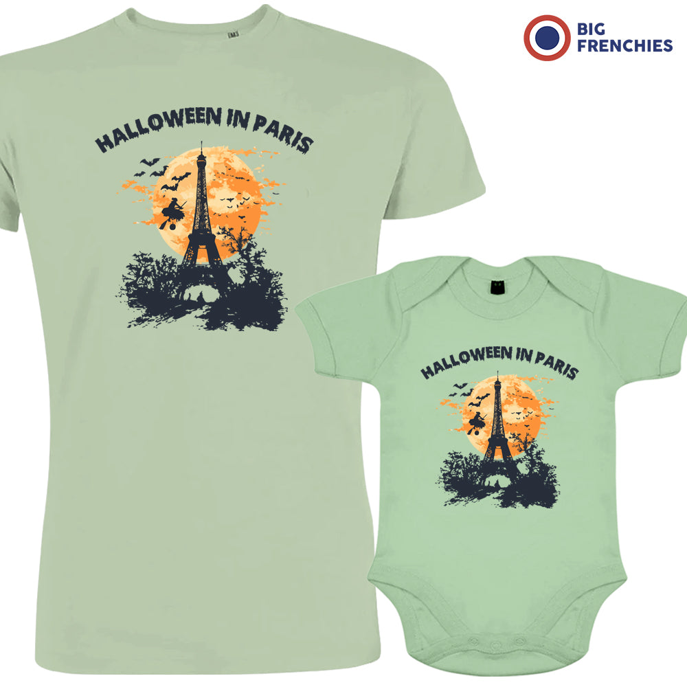 Halloween In Paris Dad and Child Organic Cotton family Set (Set of 2)