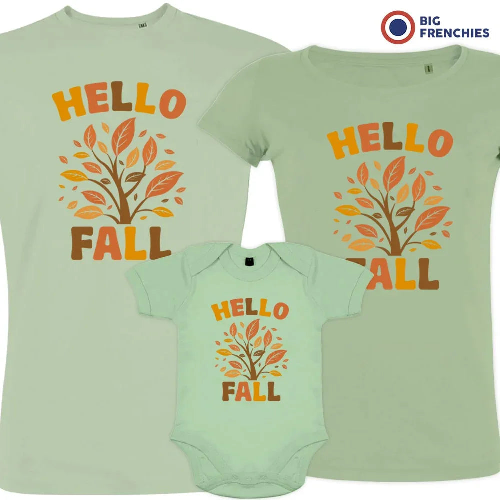 Hello Fall Matching Organic Cotton Family Set (Set of 3)