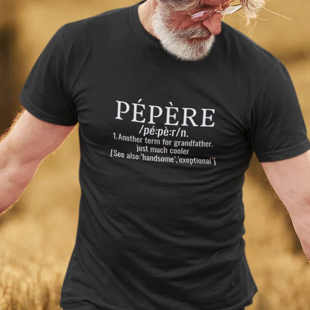 Pépère Another Term For Grandfather Just much Cooler Men's Organic Tee