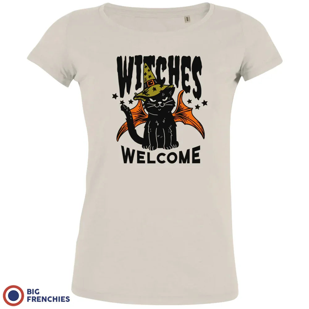 Witches Welcome Halloween Women's Organic Cotton Tee