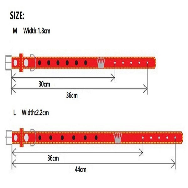 Handmade Strawberry Dog Collar Leash Sets Real Calfskin Customize