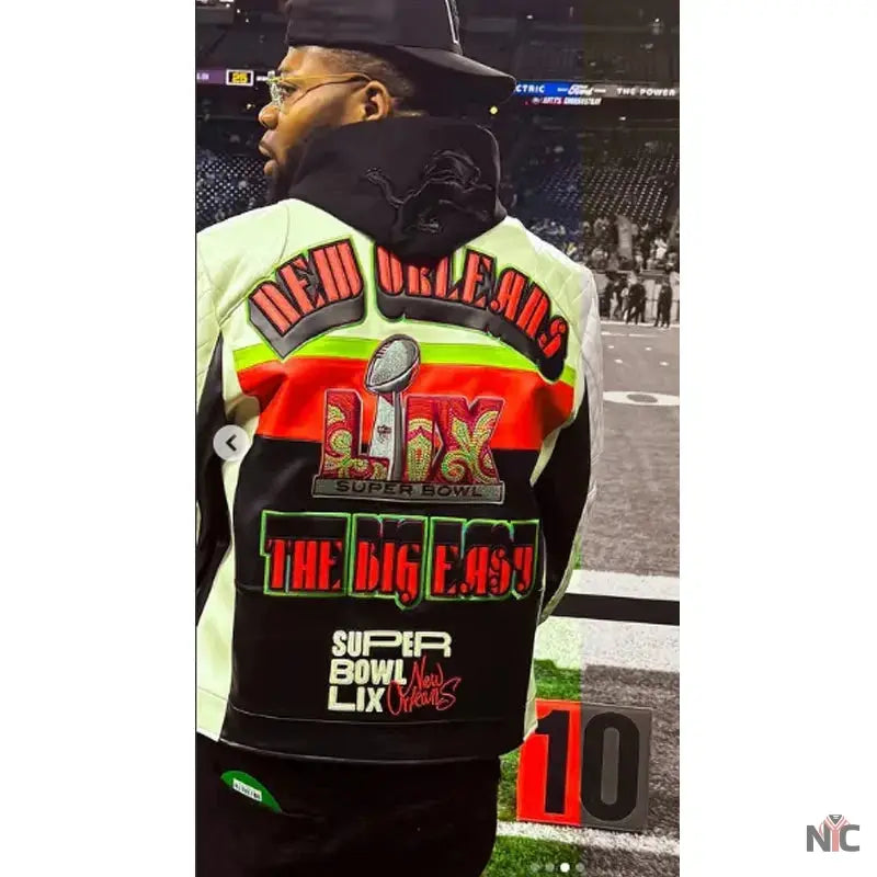 Master P Super Bowl 2025 Leather Jacket