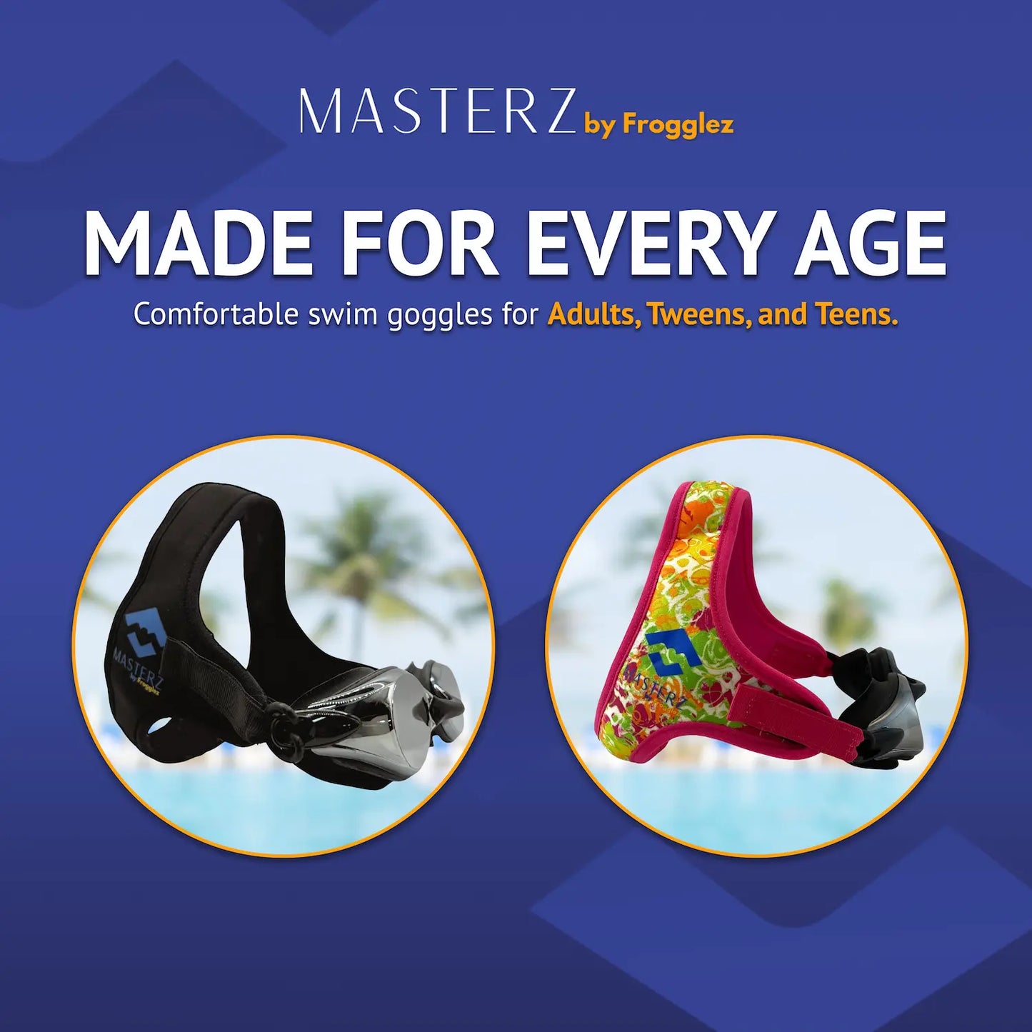 Black Masterz by Frogglez Adult/Teen Swim Goggles - Triathlete Store
